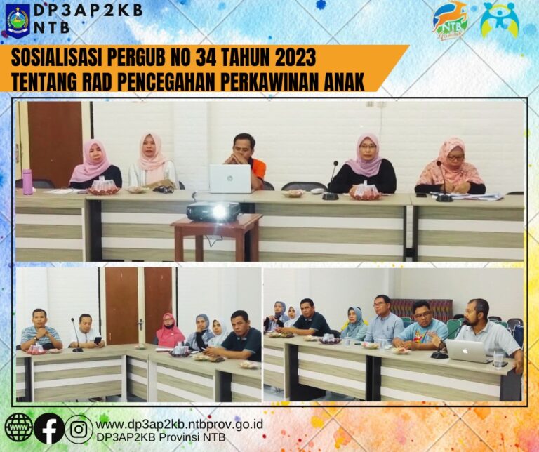Sosialisasi Peraturan Gubernur Nomor 34 Tahun 2023 tentang Rencana Aksi Daerah Pencegahan Perkawinan Anak