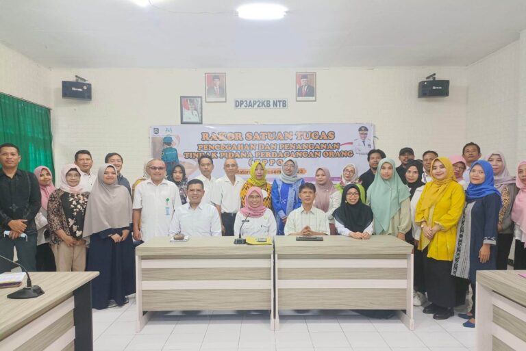 Perkuat Sinergitas, DP3AP2KB NTB Gelar Rapat Koordinasi Satgas TPPO