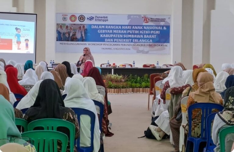 Peringati Hari Anak ke-40, Ikatan Guru TK Indonesia (IGTKI) Kab. Sumbawa Barat Gelar Workshop Pencegahan Perundungan/Bullying